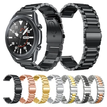 Mmetal iz Nerjavečega Jekla, Trak Za Samsung Galaxy Watch 3 45mm 41mm Band Zapestnica Galaxy Watch 46mm Aktivna 2 Pašček za Zapestje Watchband