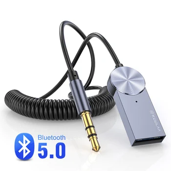 KUULAA Bluetooth, združljiva Adapter za Ključ Kabel 3,5 MM Priključek Aux Bluetooth, združljiva 5.0 Sprejemnik