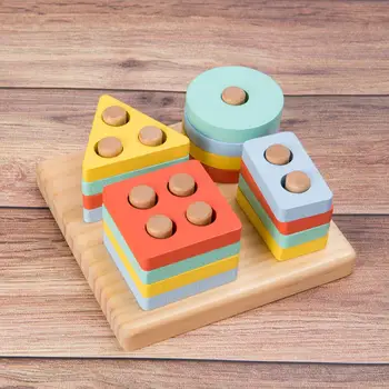 Otroci Igrače, Lesene Igrače, Montessori Materiali Geometrijo Oblike Kognitivne Ujemanje Igro Puzzle Igrača Začetku Izobraževalne Igrače za Otroke