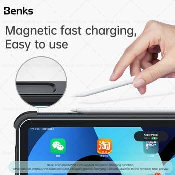Benks Večnamenske Magnetne sledilno ploščico Tipkovnice, Ohišje Za iPad 11 Zrak 4 10.9 2020 2018 10.5 7 8 10.2 Bluetooth Združljivim Pokrov