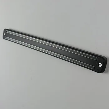 Visoka Kakovost Magnetni Klobčičev Wall Mount Črni Plastični Magnet Nož Držalo Za Nož Iz Nerjavečega Jekla
