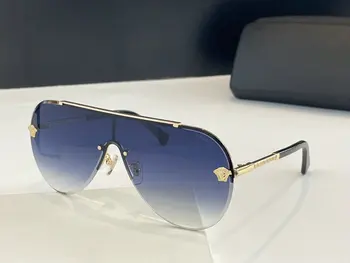 2021 Moda Velika sončna Očala Ženske Luksuznih Modnih Gradient brez okvirjev Siva Kovinski Okvir Kvadratnih sončna Očala Moških VE4462