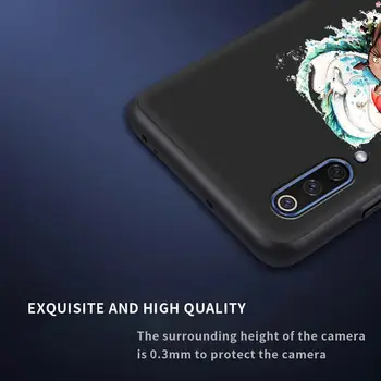 Totoro Živahen Stran Ghibli Primeru Telefon za Xiaomi Mi Poco X3 NFC M3 11 Opomba 9T 10T Pro 9 JV 10 Lite 5G A2 CC9E Črno Lupino Pokrov