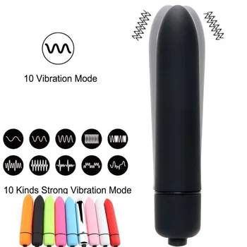 10 Hitrost Mini Bullet Vibrator Vodotesen Analni Vibrator za Klitoris Stimulator G Spot Vibrator Sex Igrače za Ženske