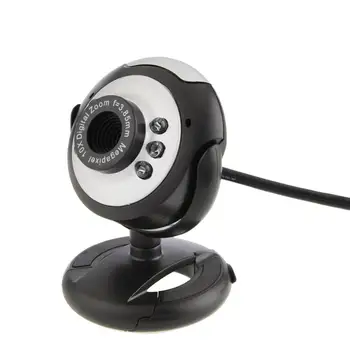 80% Off USB Webcam HD 12.0 MP 6 LED Nočna Lučka Spletna Kamera Vgrajen Mikrofon za Prenosni RAČUNALNIK