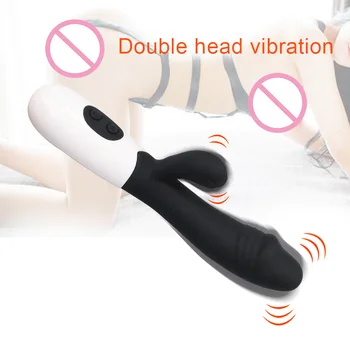 Sex igrače za ženske G Spot Vibrator, Dildo Dvojno Vibracije Silikonski Masturbator Ženska Vagina močno Stimulacijo Ščegetavčka Masaža