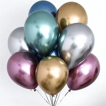 10/50pcs kovinska barva latex balon 12 inch rojstni dan kovinske zrak, helij latex balon ples stranka svate, dekoracijo