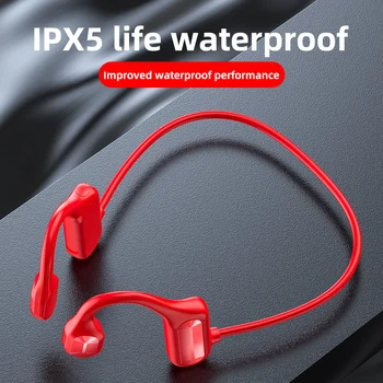 Kostno Prevodnost Slušalke Bluetooth brezžične Športne Slušalke IP56 Stereo Slušalke za prostoročno telefoniranje z mikrofonom Za Vožnjo