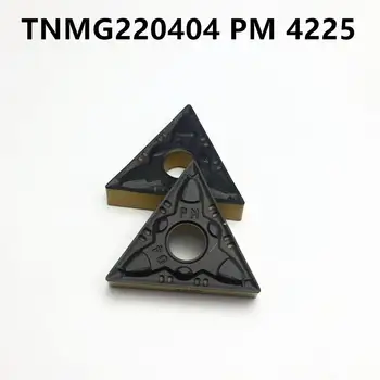 50PCS rezkanje orodje TNMG220404 PM 4225 TNMG220404 PM4225 visoka kakovost, super težko rezilo kovinsko orodje CNC stružnica orodje TNMG 220404