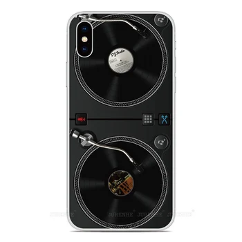 Silikonski DJ Gramofoni Kritje Za Doogee N30 X95 X90 Y8C Mix 2 N20 Pro Y9 Plus N10 Y7 In8 X70 X60 X50 X55 X60L X50L Primeru Telefon