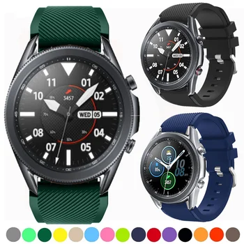 Za Samsung Galaxy Watch 3 41mm 45mm Pametno Gledati Trak Silikonski Šport Zapestja 20 mm 22 mm Watchband Zamenjava Dodatki