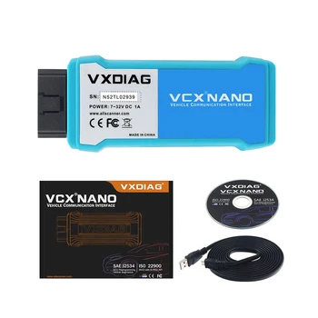 VXDIAG VCX NANO OBD2 Diagnostično Orodje Za VW Za volvo Za Ford Za Mazda Za GM Za Toyota Za JLR WIFI/USB Skener Programiranje