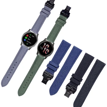 Metulj Sponke Platno Najlon Manšeta Za Garmin Venu 2 2S Sq / Vivoactive 3 4 / 4S 40 mm Watch Pasu Trak Smartwatch Watchband