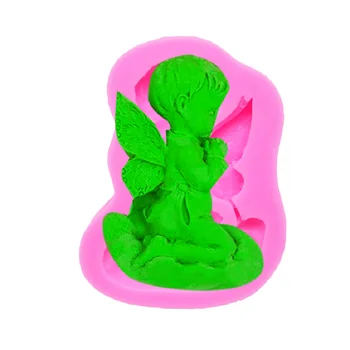 Silikonsko Plesni 3D Angel Baby Obliki Naravno Milo za Ročno izdelana Mila Maker Fondat Okras Kuhinji Pecivo Torto Dekoraterstvo Orodja