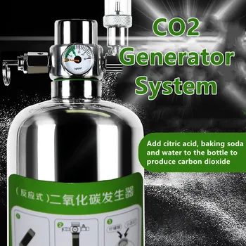 Akvarij CO2 Generator system co2 Komplet iz Nerjavečega Jekla CO2 Jeklenke Generator Sistem Ogljikovega Dioksida Reaktorja Kit Rastline Akvarij
