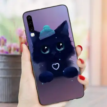 Srčkan Živali Mačka slikarstvo Telefon Primeru Funda Za Huawei P9 P10 P20 P30 Lite 2016 2017 2019 pro plus P smart