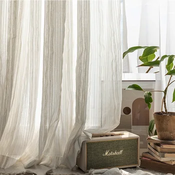 Bombaž Perilo lanene tkanine, zavese geometrijske tiskanje tkanine, zavese, delno senci klasične zavese za spalnico, dnevno sobo
