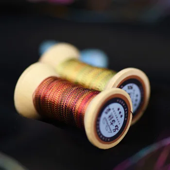 Bleščanje barva serija Gold Line/francoski vezenje niti/vezenje spool/barvita zlato vezenje niti/ 50 metrov/kos