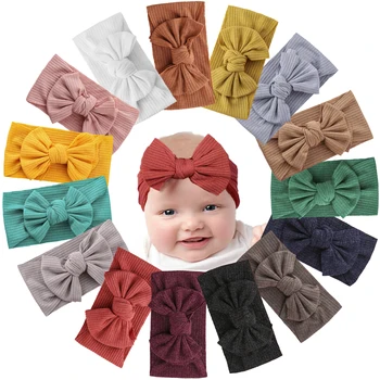 15 Barve, Mehka Široko Baby Trak Trakovi s 4,5 cm Lase Lok Headwraps Turban za Dekleta Dojenčkov Novorojenčka Dodatki za Lase