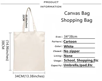 Žago Človek nakupovalno vrečko torbici bolso bombaž varovanec nakupovalno vrečko za večkratno uporabo niz tote zložljive ecobag zgrabi