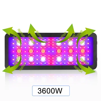 1200W 2400W 3600W Celoten Spekter LED Grow Light Svetilk COB Čip Za Sobne Rastline Cvet Toplogrednih Rastejo Šotor Polje