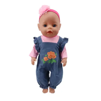Punčko Oblačila Modni Kombinezoni Oblačila Za 18-inch American &43 cm Novo Rojen Baby Doll Obleke, Pribor ,Naša Generacija Dekle Igrače