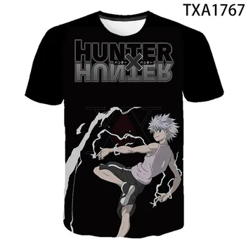 2021 Vroče Anime Hunter X Hunter 3D Print majica s kratkimi rokavi Moški Ženske Priložnostne Ulične Mode Anime Svoboden T-shirt Moda Kul Vrhovi 5XL