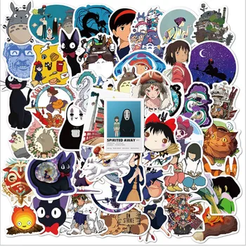 10/30/50/100 kozarcev/Set Hayao Miyazaki Grafiti Nepremočljiva Skateboard Potovalni Kovček Telefon, Laptop Prtljage Nalepke Srčkan Otroci