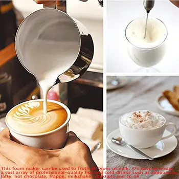 Električni Mleka Frother Samodejni Ročni Pena s Kavo za Jajce Kavo Cappuccino Vroče Čokolade Matcha Domači Kuhinji Aparat za Orodje