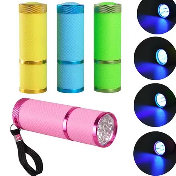 9LED Lak za Lase Mini LED Nail Art Svetilka UV Lučka za Prenosni Za Nohte, Gel za Lase Hitro Pozdravi Nepremočljiva, Lahki Manikura Orodja