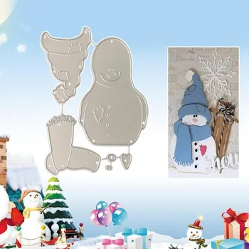 Snjegović Božič Santa Claus Rezanje Kovin Matrice Matrice Diy Scrapbooking Papir Foto Kartice Reliefi Die Plesni Dekoracijo Orodja