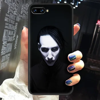 Marilyn Manson Rock pevec Telefon Primeru Zajema Trup Za HUAWEI honor 8 8c 8a 8x 9 9a 9x V10 MATE 10 20 I lite pro black celice pokrov