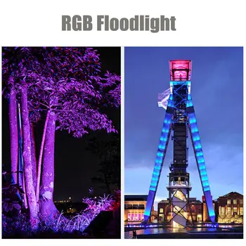 RGB Led Žaromet Daljinski upravljalnik Reflektor 30W, Zunanji Vrt Nepremočljiva Krajine Lučka 4 Dinamično Načini AC85-265V