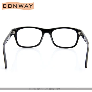 Conway Retro Kvadratni Okvir Očal Jasno, Leče Očala za Moške, Ženske, blagovno Znamko, Design Optičnih Očal Kakovosti Acetat Havani Črna