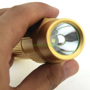 Aluminij Zlitine Mini V5 Najboljši LED Polnilna Svetilka baterijska Svetilka S Posnetka + 18650 Baterija + Avto Polnilec + AC Polnilec