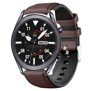 Za Samsung galaxy watch 3 45 mm Trak Silikon Usnje watchbands Šport Zapestnica 22 mm Watch band Za galaxy watch 46mm