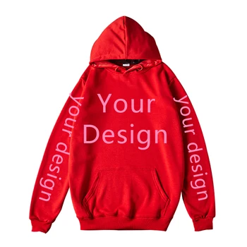 Po meri Mens Hoodies Besedilo, Logotip Tiskanja Fotografij DIY Unisex Majica Bombaž visoke kakovosti ulične Flis pulover s kapuco Vrh Padec Ladijskega prometa