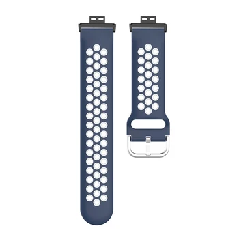 Moda za Šport Trak Za Huawei Watch FIT Zamenjava manžeta Dvojno Barvo Porozne Dihanje Watchband Silikonski Nastavljiva Trak