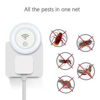 Ultrazvočno Pest Repeller Elektronski Preprečevanje Pikov Insektov Zaprtih Glodalcev Miško Ščurek Repeller Naprave Posteljo Bug Defender