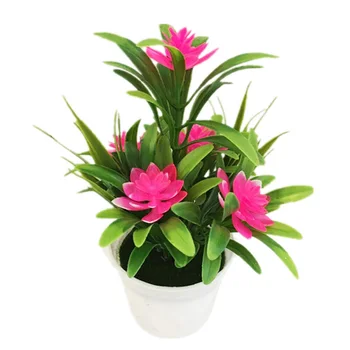 1 Snop Realne Umetno Cvetje Rastlin Pot Lotus Ponaredek Cvetje Za DIY Dnevna Soba Home Office Poročno Dekoracijo Darilo