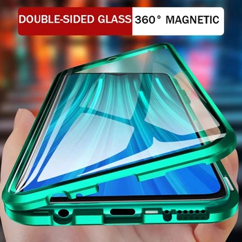 Magnetne Kovine Adsorpcije Primeru Za Xiaomi Redmi Opomba 9 8 7 9 8T 9A 9C K20 K40 Mi 11 10 9T 10T Pro Lite POCO X3 NFC M3 F3 Pokrov