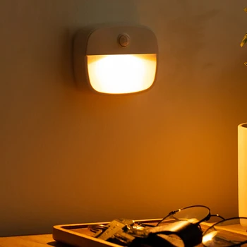 LED Senzor Gibanja Svetlobe Baterije Brezžičnega omrežja Stenske Dekorativne Svetilke LED Nočna Lučka Koridor Omari, Kabinet, Stopnišče Oltarja Razsvetljavo