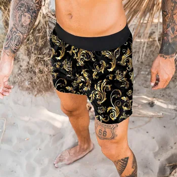Nove Moške Hlače Plaži Moda Natisnjeni Hawaiian Svoboden Hitro Sušenje Plavanje Debla Več Barvnih Možnosti Poletne Moške kratke Hlače
