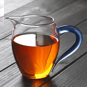 Odebeljena stekla pošteno pokal toplotno odporni čaj ločilo Barva pasu ročaj čaj Haikungfu steklo čaj slovesnosti čaj, set pribor