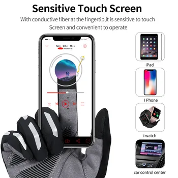 WEST KOLESARJENJE Touchscreen Reflektivni Kolesarske Rokavice Moški Ženske Polno Prst Dihanje Anti-znoj Kolo MTB Prostem Športne Rokavice
