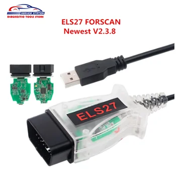 ELS27 FORScan V2.3.8 ELS Zelena PCB PIC24HJ128GP+FTDI Mircochip Avto OBD2 Diagnostično Orodje, ELM327&J2534 Pss-Thru Za FORD Za Mazda