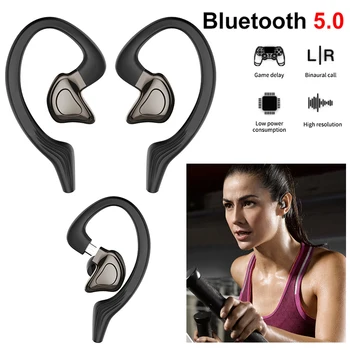 Q9J TWS Bluetooth 5.0 CVC Zmanjšanje Hrupa Slušalke Stereo Šport Čepkov Glasba / Video Brezžični Uho, vgrajen Bluetooth Slušalke