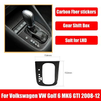 Ogljikovih Vlaken Notranje zadeve Ornamenti Avto Dodatki Notranjost Dekoracijo Za Volkswagen VW Golf 6 MK6 GTI 2008-2012