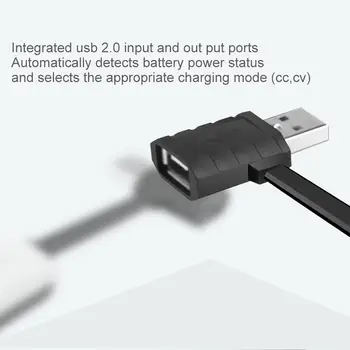 ADEASKA A10 18650 Baterijo, Polnilec Za Li-ionske Baterije Večnamenske Magnetne Polnilnik USB Mini Polnjenje/Praznjenje Moči Banke