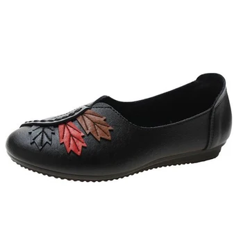 Jesenski čevlji za ženske Udobno, mehko dno stanovanj ženski loafers 2020 moda mama enotni čevlji zapatos de mujer kl548